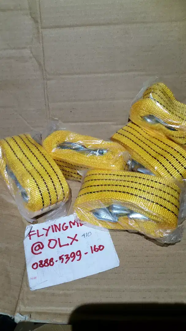 Tali derek/towing rope untuk mobil mogok