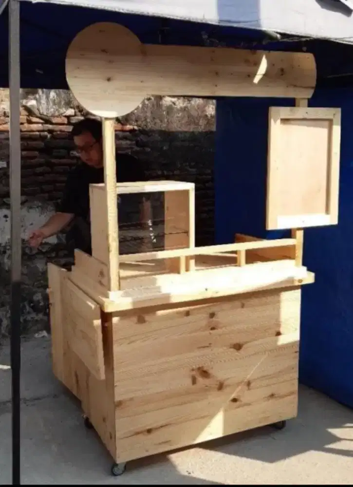 Produk Mebel Kayu Booth Minimalis Berkualitas Murah