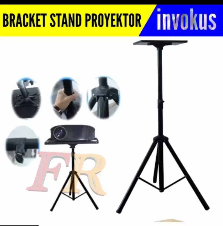 Braket standing Proyektor Tripod paling kuat Nampan tripod 29x37,5 cm