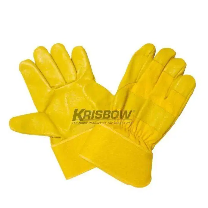 SARUNG TANGAN KERJA KRISBOW GOLDEN & YELLOW LEATHER SRSG 204