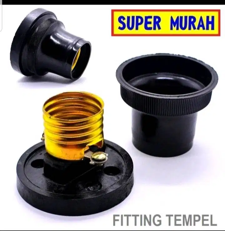 Fitting Plafon Hitam Murah