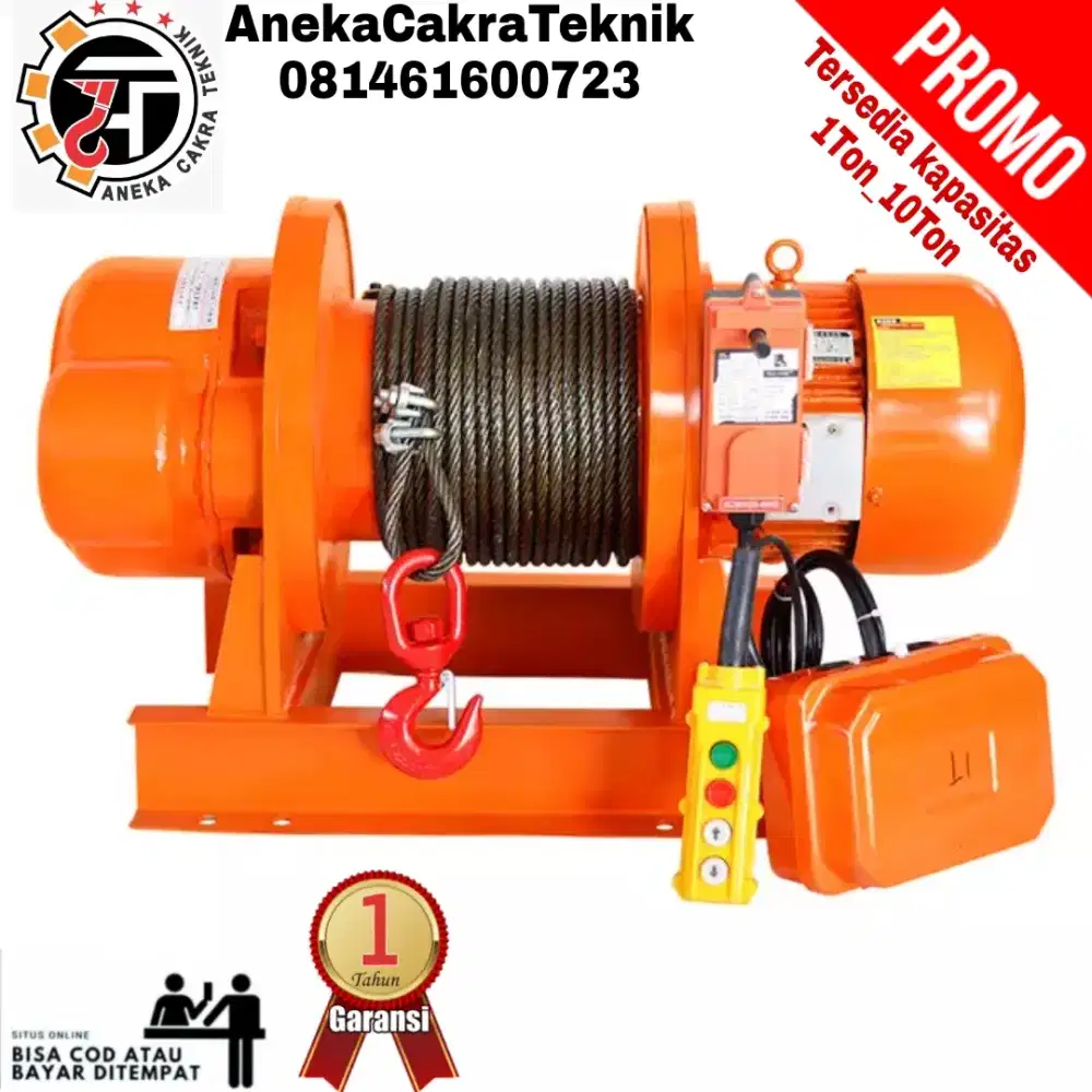 Electric Winch 1 Ton X 100 Meter NAGASAKI(ASLI)