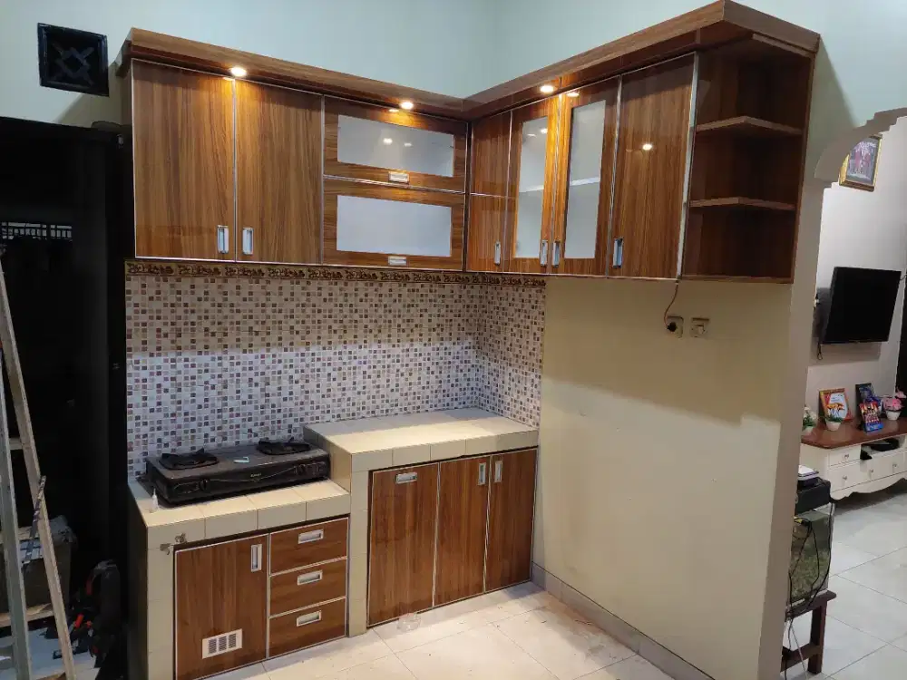 Kitchen set minimalis custom finishing hpl taco