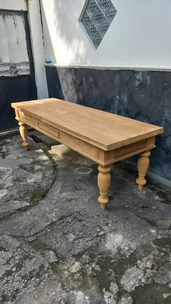 Meja lurah meja kantor kayu jati utuh