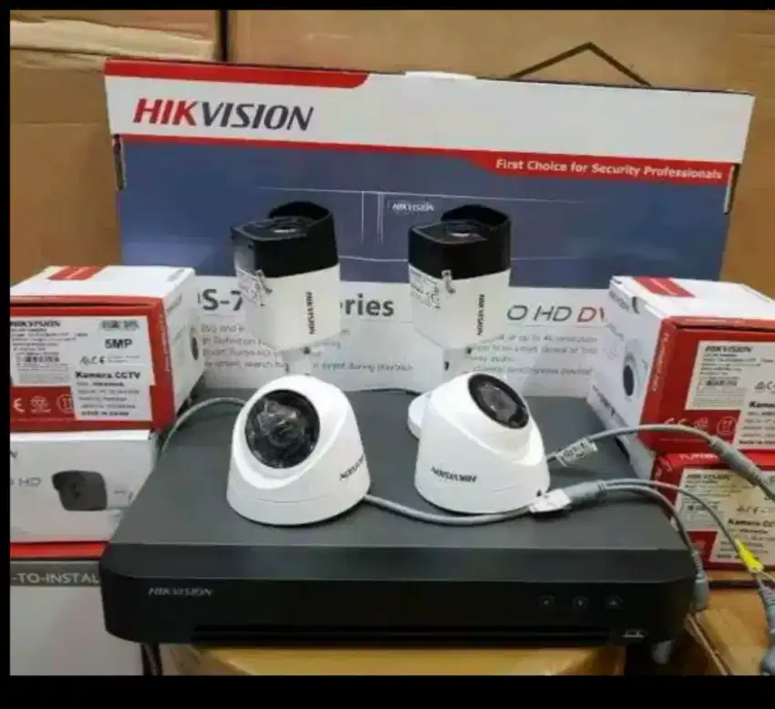 Paket Kamera CCTV kumplit Camera Hilook DLL free instalasi+garansi