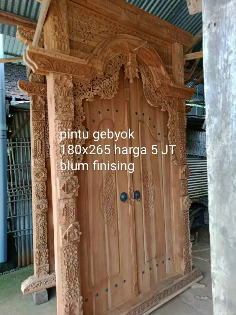 Pintu jati rumah