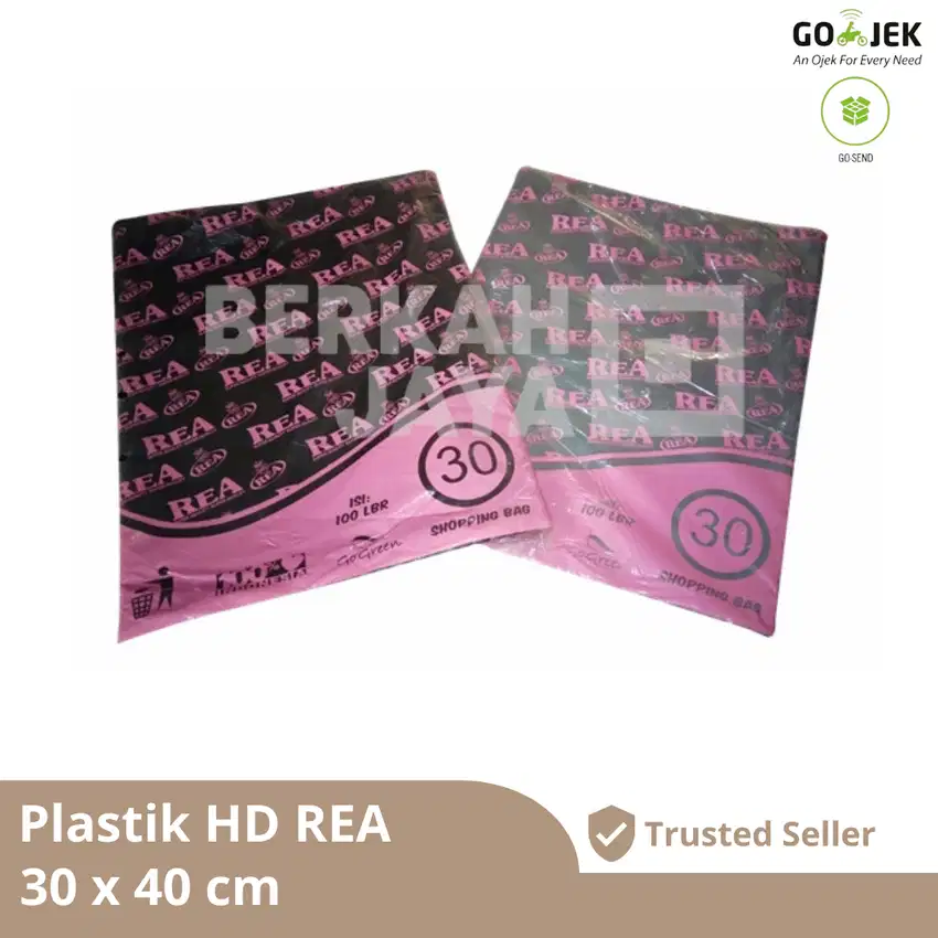 Plastik HD REA Tebal Tanpa Plong Packing Online Shop Ukuran 30 x 40 cm