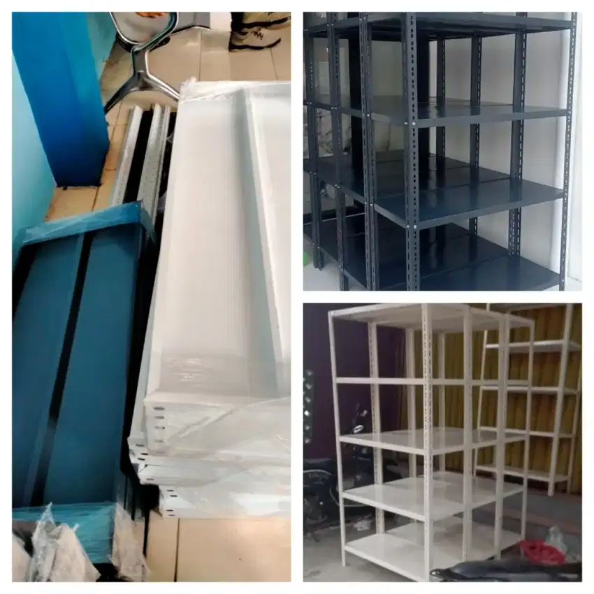 Rak besi 5 dan 4 susun 100x40x200cm 
Bayar ditempat
Ready Kokoh Tebal