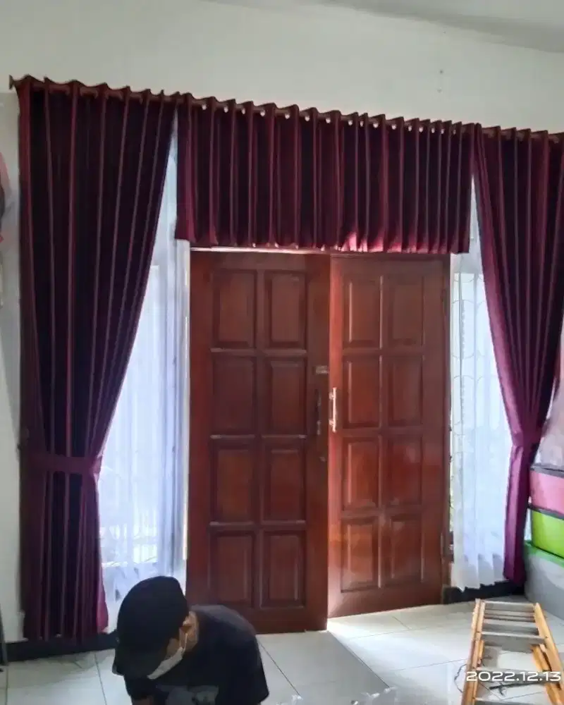 Gorden blackout minimalis dan vitras termurah