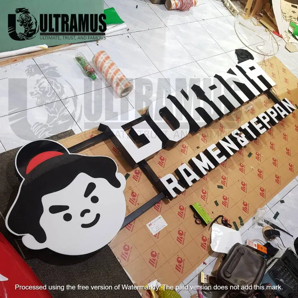 Huruf Timbul Akrilik Led Menyala