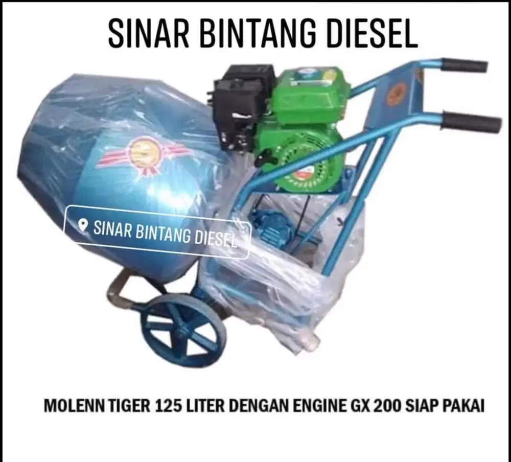 Molen TIGER 125Liter GT125GB + Engine Bensin GX200