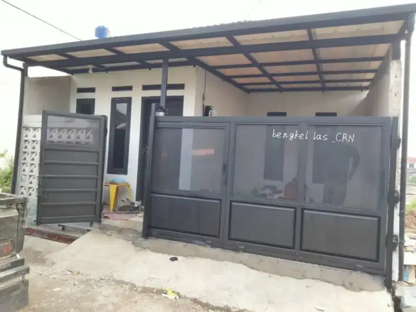 Pagar besi plat lubang murah