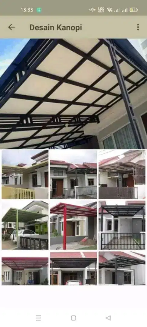 Kanovi teras rumah minimalis