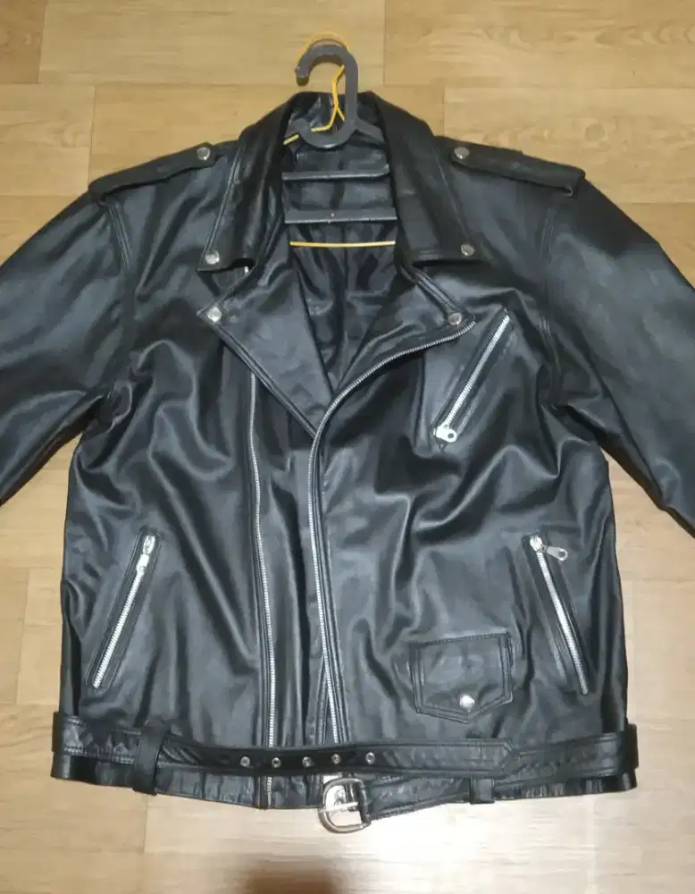 Jaket kulit domba asli Garut ramones