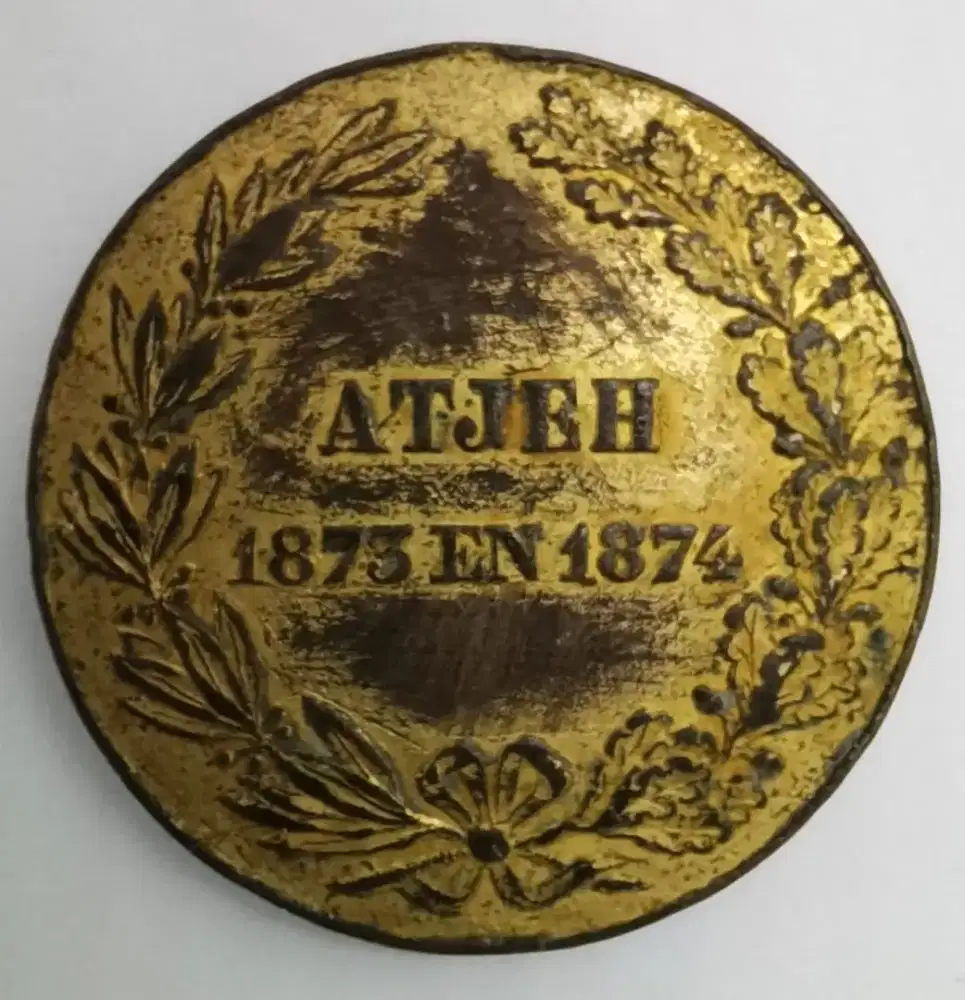 Koin Medali ATJEH - ACEH, 1873 & 1874 - Medali KRATON