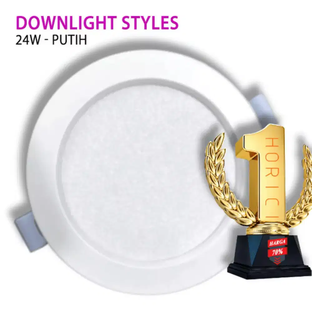 HORICI 24 WATT LAMPU DOWNLIGHT LED PLAFON / ASLI FULL SUPER TERANG