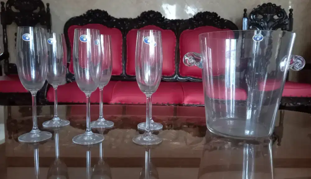Bohemia Champange Crystal Set