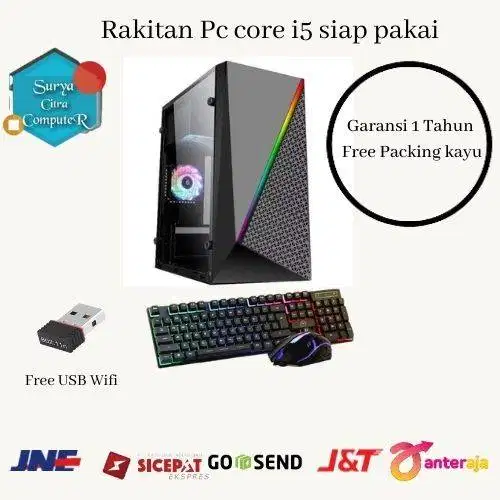 Pc Rakitan core i5 2400ddr3 8gb ssd 128 hardisk 500gb