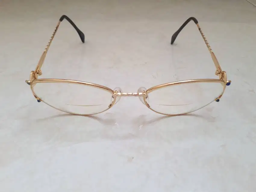 Chopard MC019 Gold Plated Full Frame Eye Glasses Kacamata (A813)