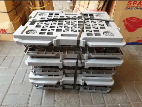 Troli Roda Keranjang Krat Industri Plastik Rabbit