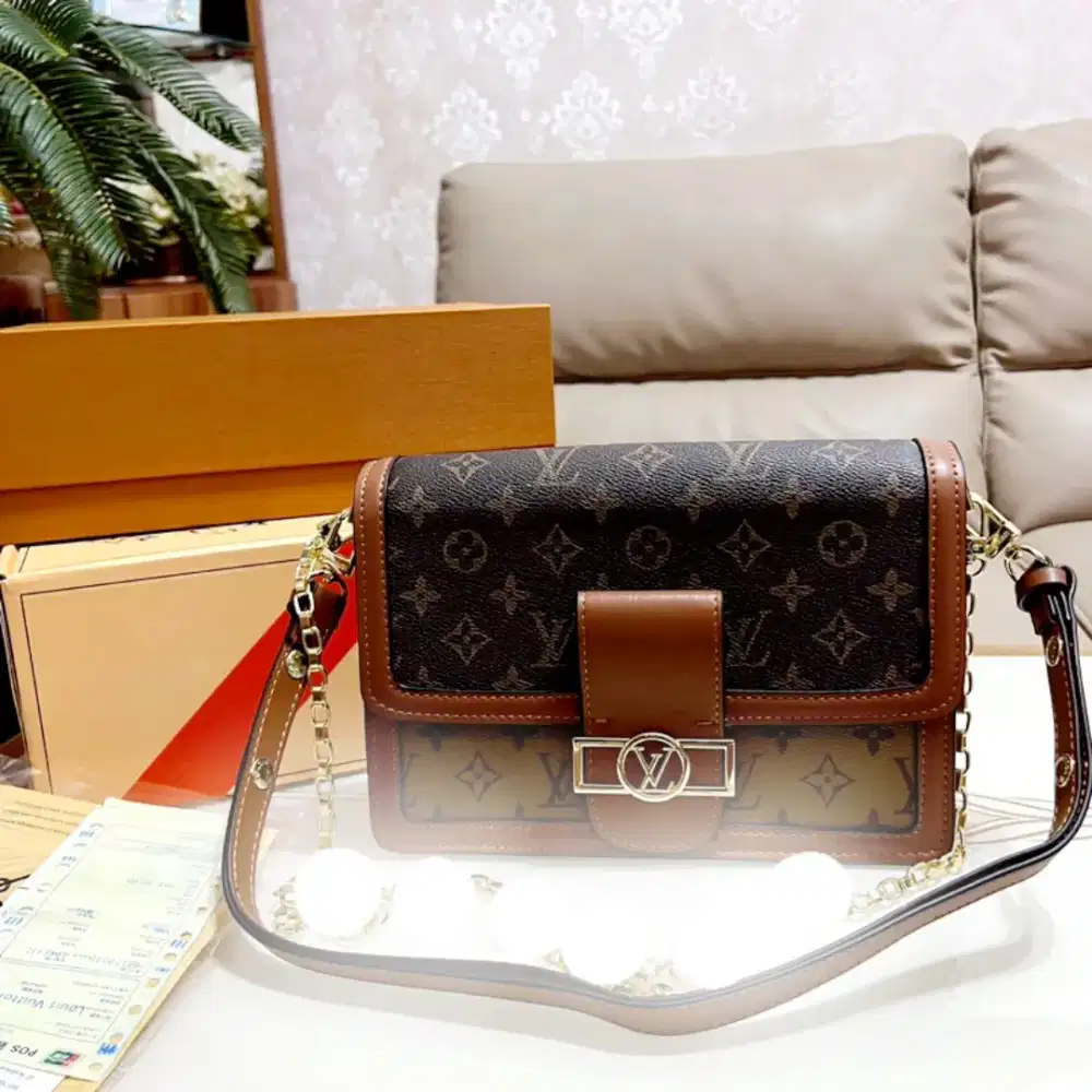 LV DOLPHINE MADE IN FRANCE GENUINE LEATHER