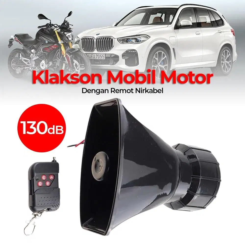 zeappai klakson mobil motor wireless remot control horn 12v