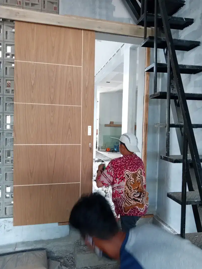 Jual pintu sliding bahan Doble tikut