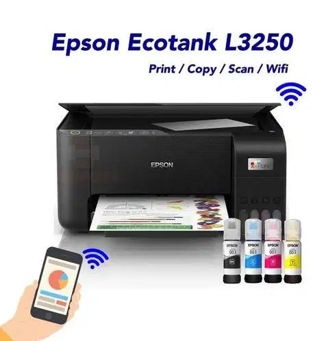 ePSON L3250 Print,Scan dan Copy Koneksi Wifii Garansi Gratis Ongkir