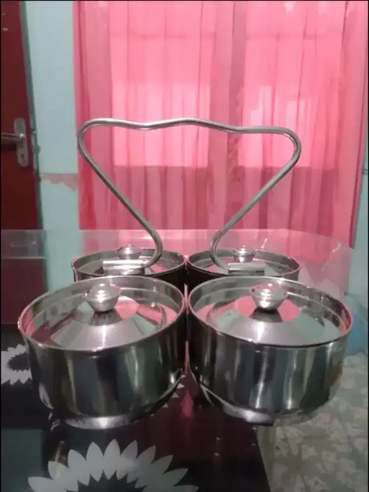 Rantang Silver 4 bh yang Unik dan Murah