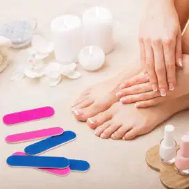 Kikir Kuku Kayu Kikir 2 Sisi Nail Buffer Menicure Pedicure Manicure