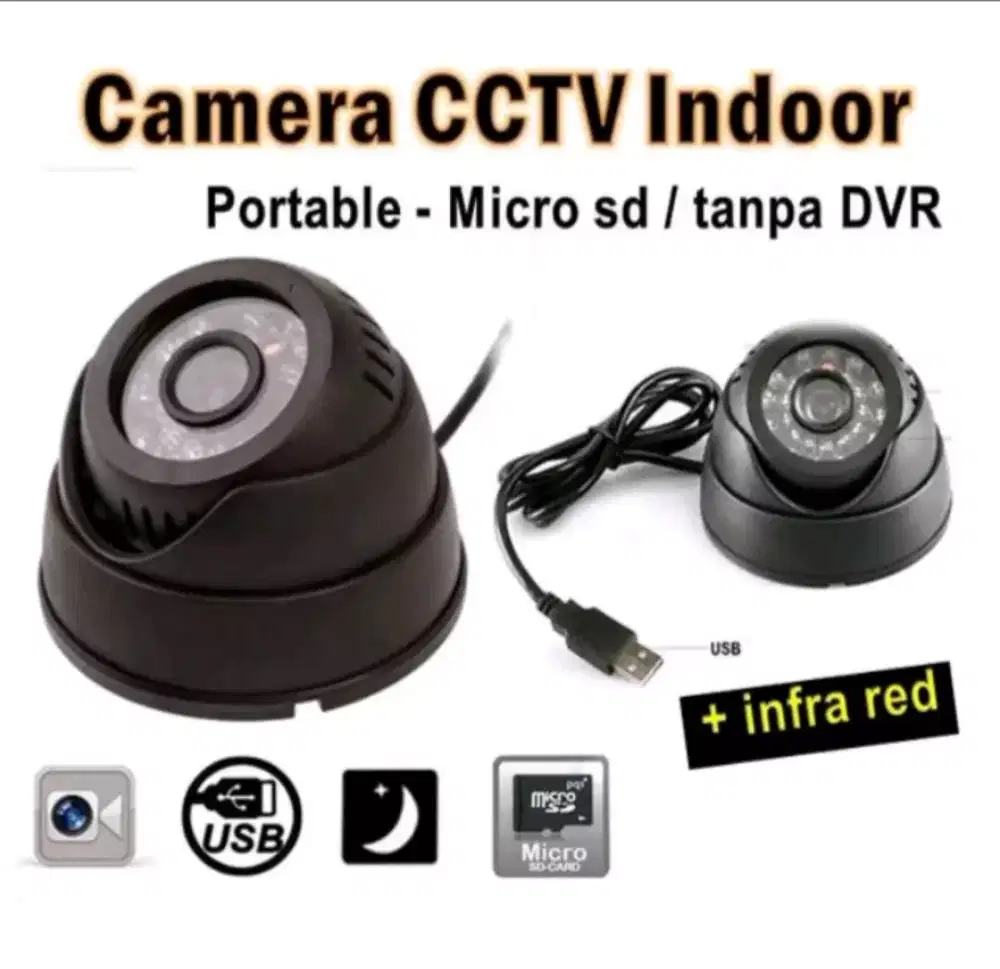 Free ongkir CCTV portable dengan slot memory card