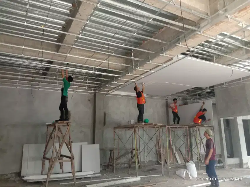 Menerima pemasangan plafon+ bahan murah