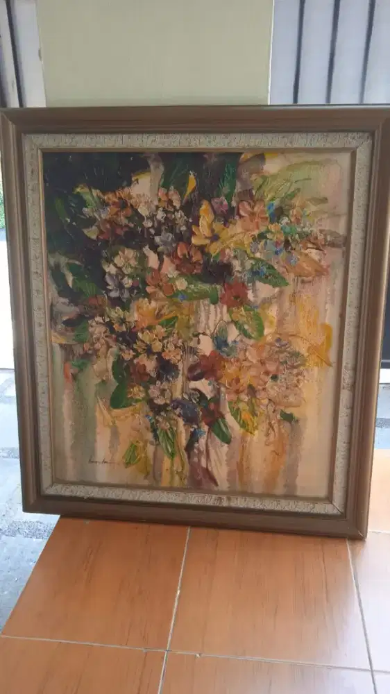 LUKISAN KUNO LEBIH DARI 50TH P 85,2 cm L 75,5cm