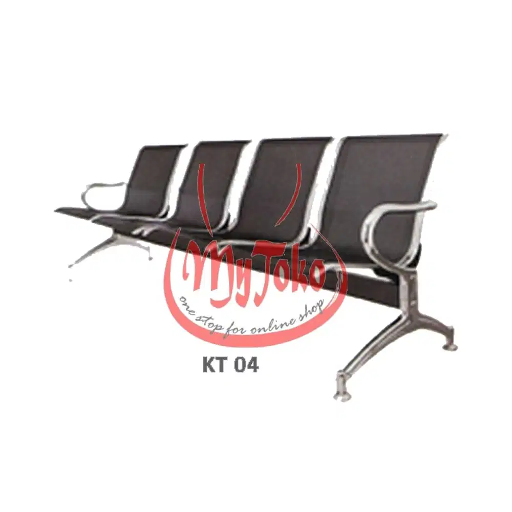 Kursi Tunggu Import 4 dudukan/ Kursi Murah / Kursi Bandara / KT 04