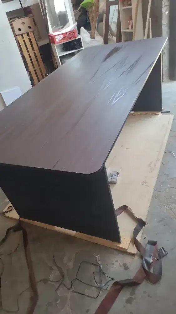 Meja mitting Motif kayu | 100x220x70cm