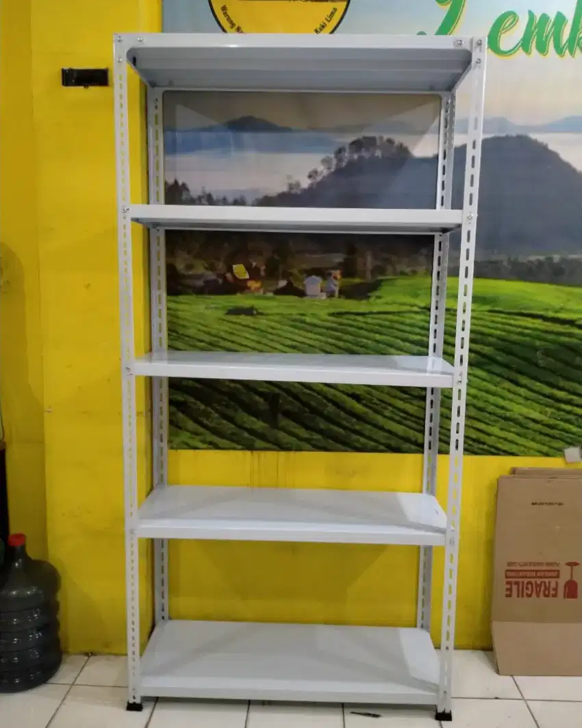 Rak besi siku 5 & 4 susun 100x40x200 
CD014 Bayar ditempat anti karat