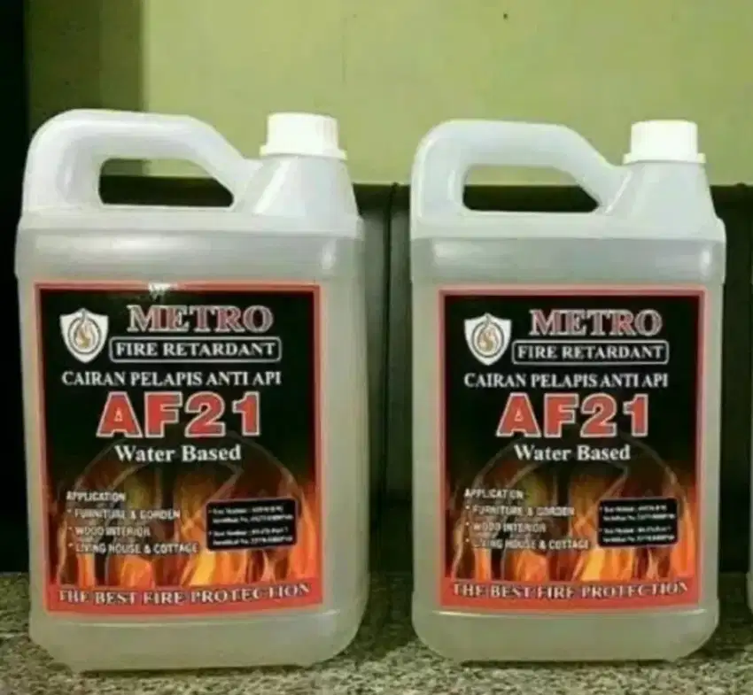 Cairan Anti Api Metro Af21 kemasan 5 liter sertifikasi Sucofindo