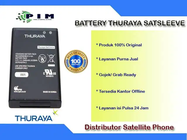 Battery Telepon Satelit Thuraya Original