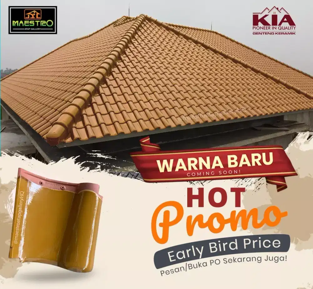 PROMO GENTENG KIA CITRINE ORANGE