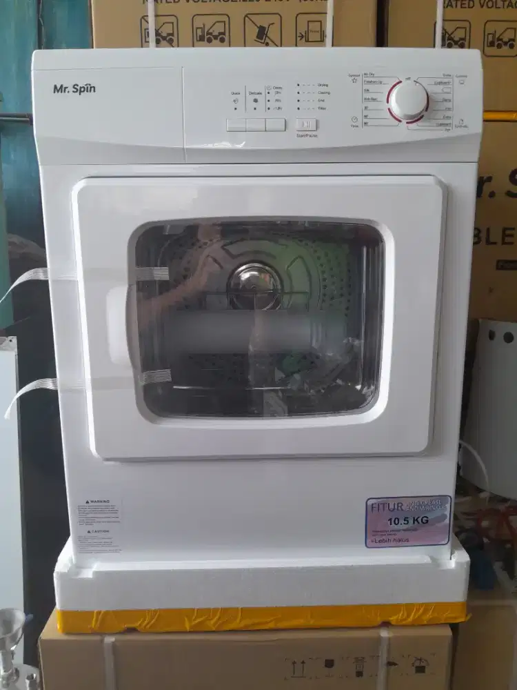 Mesin Pengering Pakaian Dryer Laundry Diamante Mr.Spin Galanz 10.5Kg