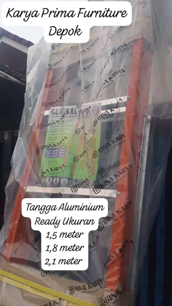 Tangga Lipat Aluminium1,5 m bisa Dipanjangkan 3 m 885rb free ongkirCOD