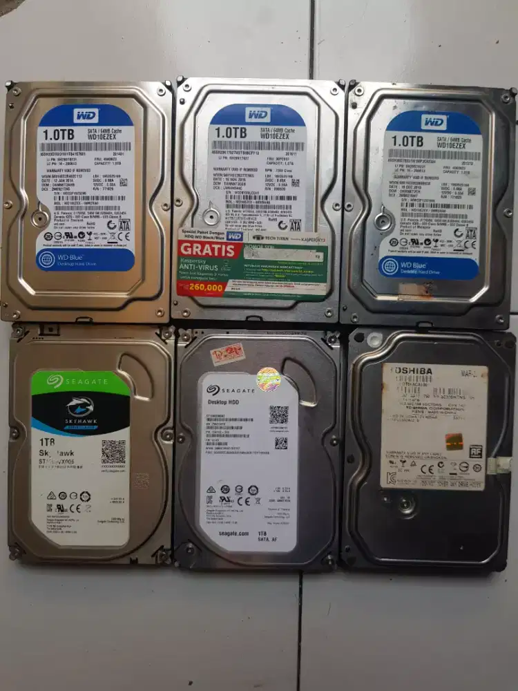 Hardisk 1Tera/1000Gb Original Aman Normal Garansi