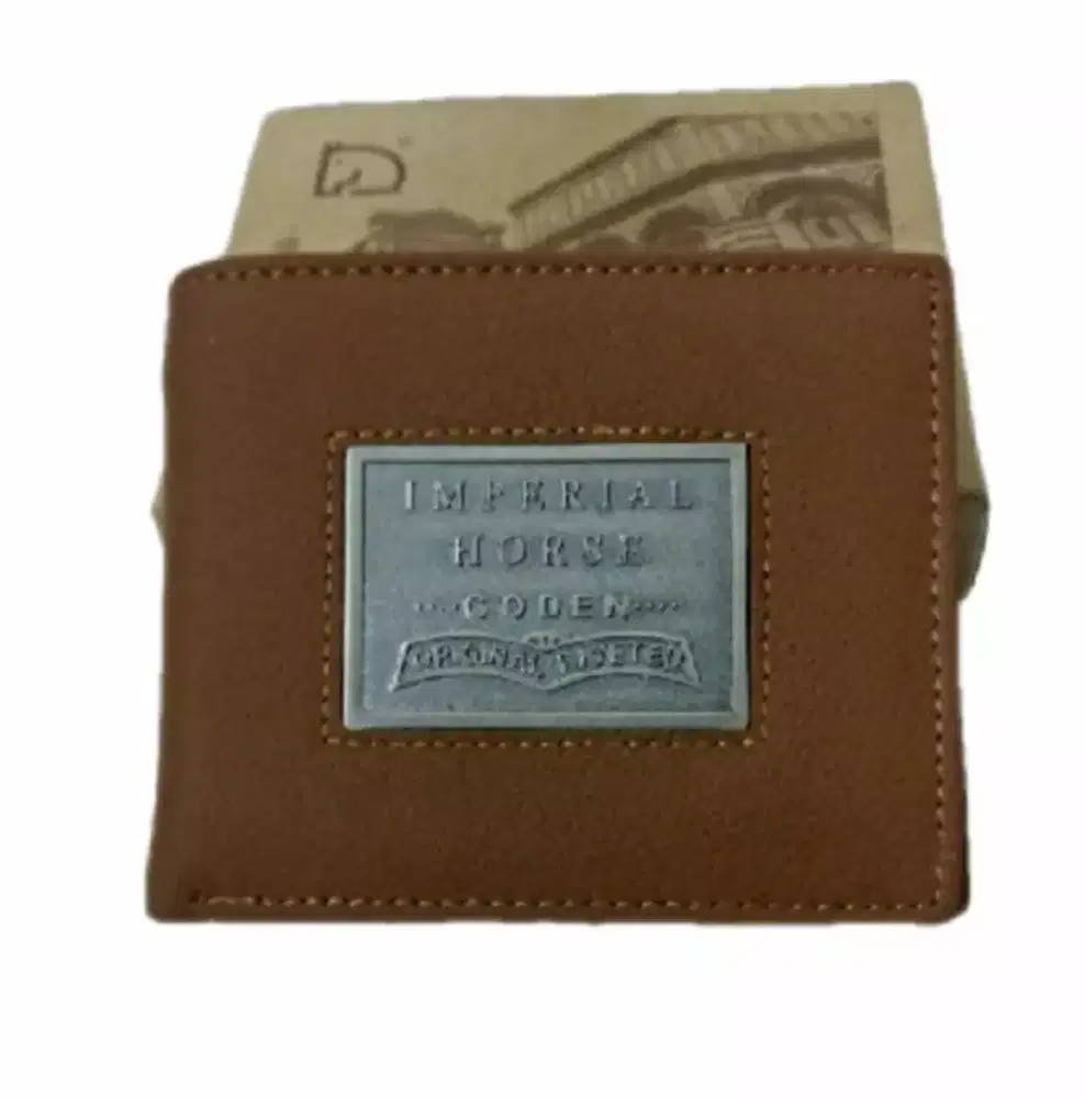 Dompet special edition 3 dimensi Kulit Asli Branded Imperial Horse