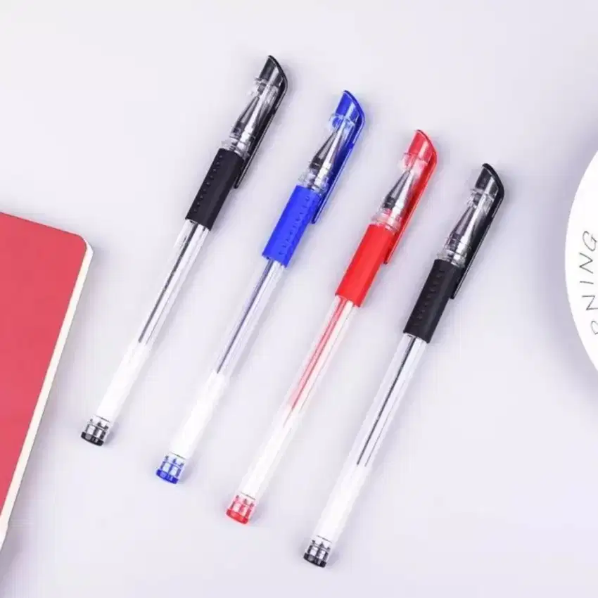 PENA PEN PULPEN BOLPEN BOLPOINT GEL HITAM MERAH BIRU MURMER LANCAR