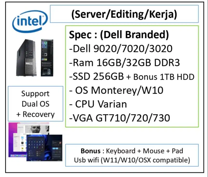 Dell Optiplex 9020 core i7 Optiplex SFF 9020 32GB RAM SSD