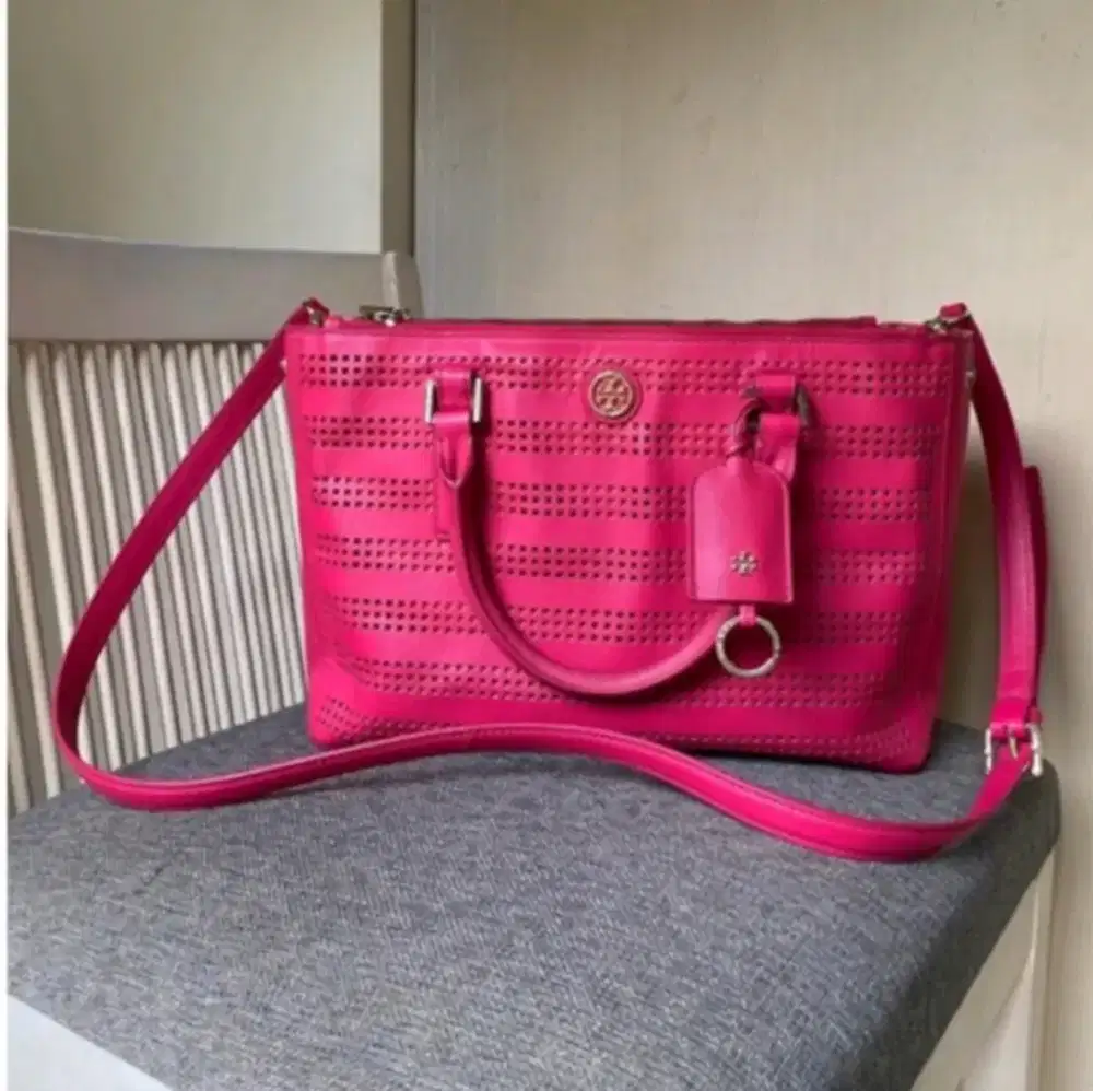 Tas Tory Burch Hot pink Original