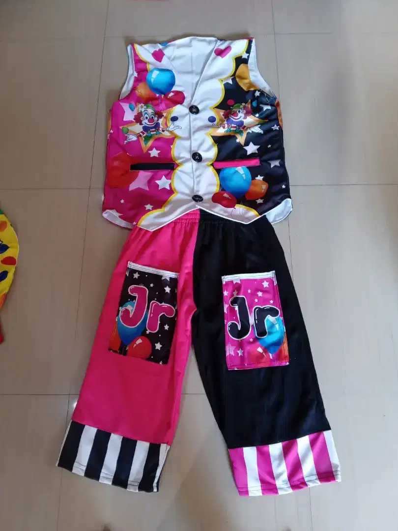 Baju badut,kostum badut,clown costume