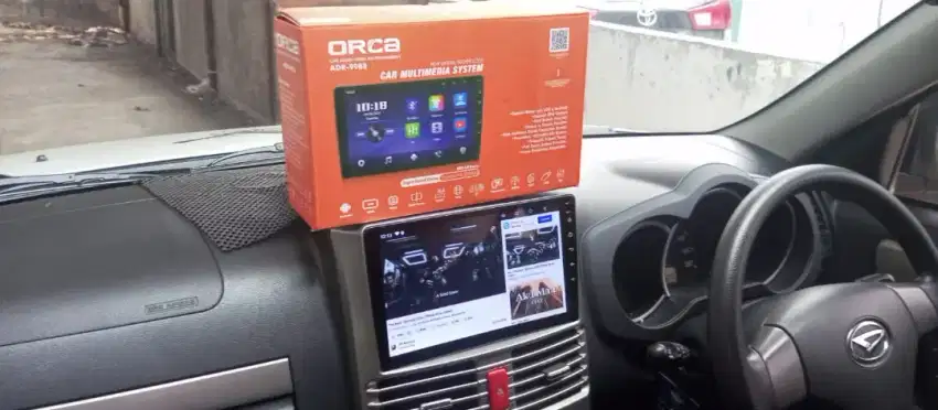 Pemasangan head unit android orca Rush dan  Terios 9 inc ram  2per 32