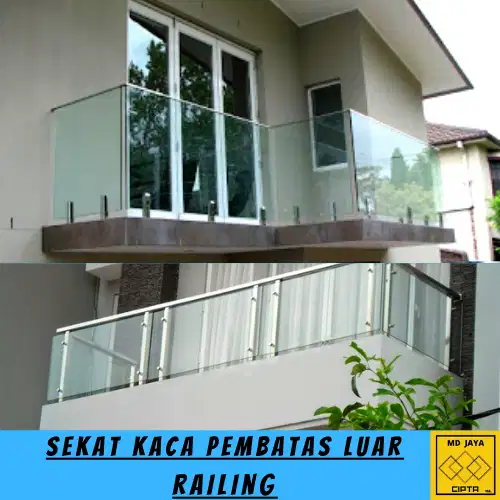 kaca sekat aluminium pembatas luar kaca rumah desain pembatas kaca