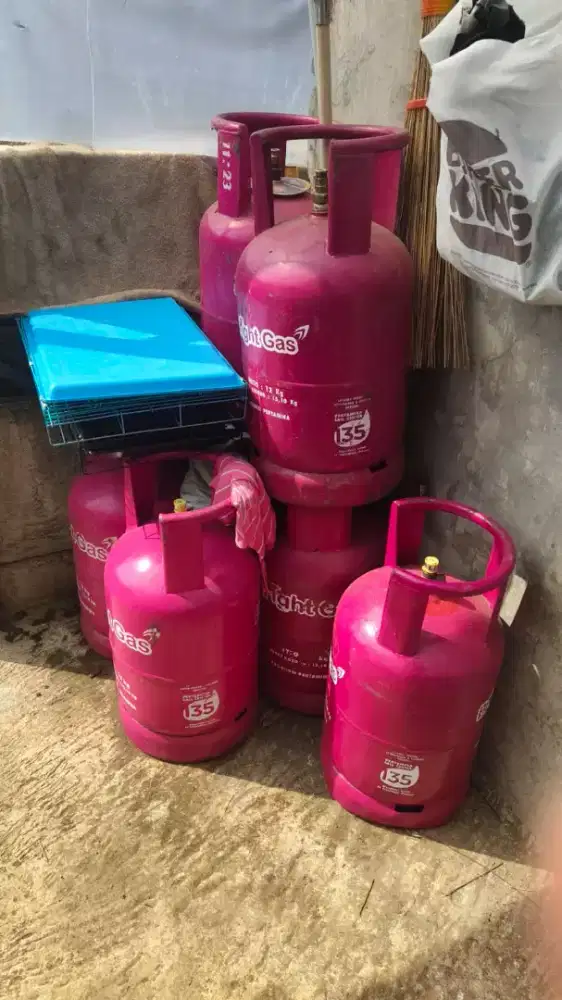 LPG Gas Tabung Pertamina Bright Gas 12Kg Tabung + Isi Segel Baru